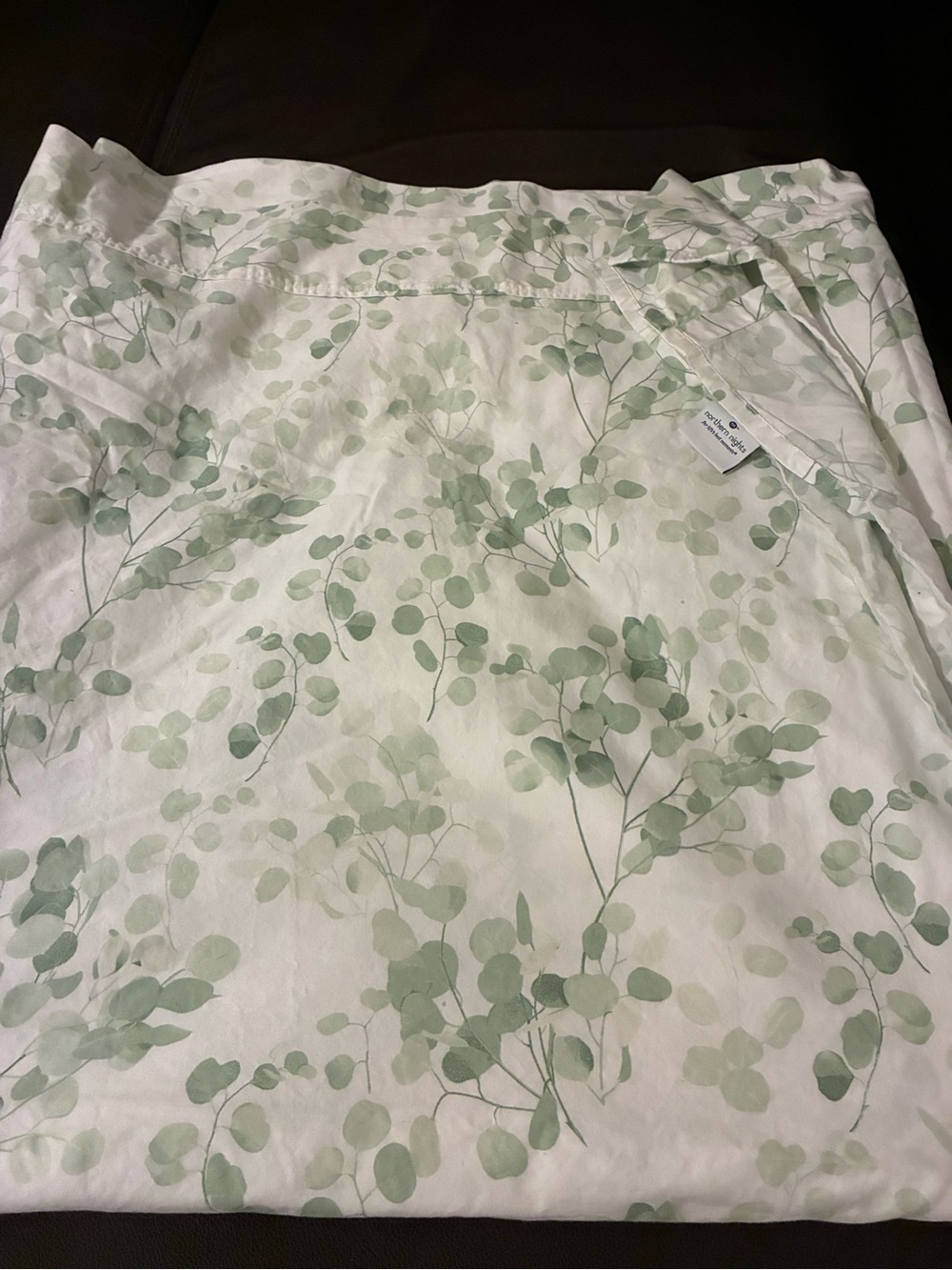 Northern Night Size King Flat Sheet Sage Green